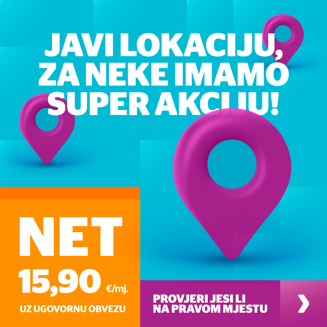 Na posebnom području nudimo Net 15,90 uz ugovornu obvezu.