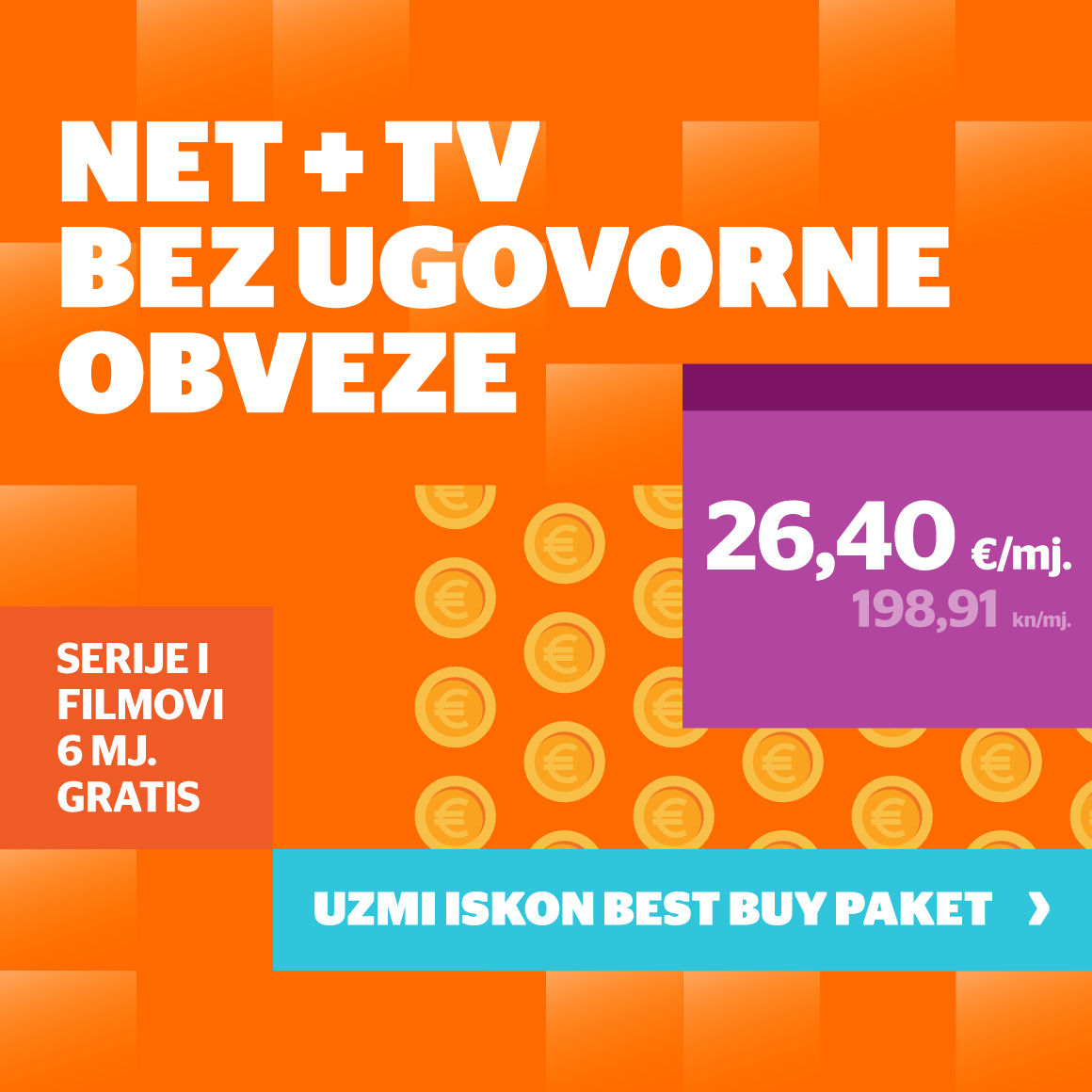 NET+TV paket bez ugovorne obveze