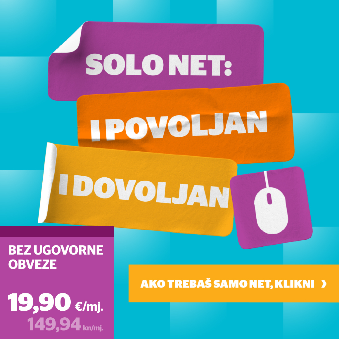 Iskreno vrijedi svakog centa, NET+TV paket 25,19